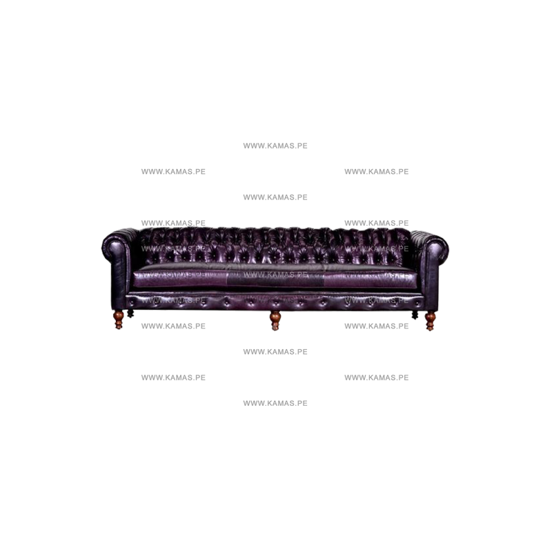 SOFA CAPITONEADO KAMAS 3-2-1 MORADO | Homesleep.pe